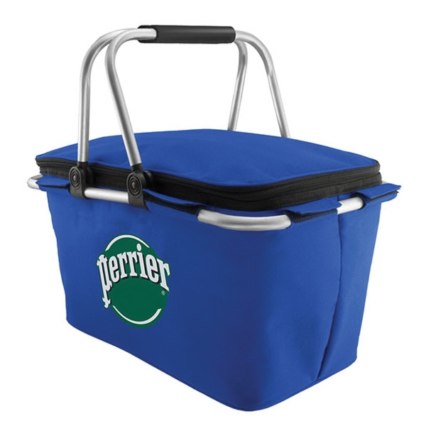 Insulated polyester picnic basket that's fully insulated to keep food and... from ASI 90075 ZZ DROPPED - Sunscope / Sunscope®