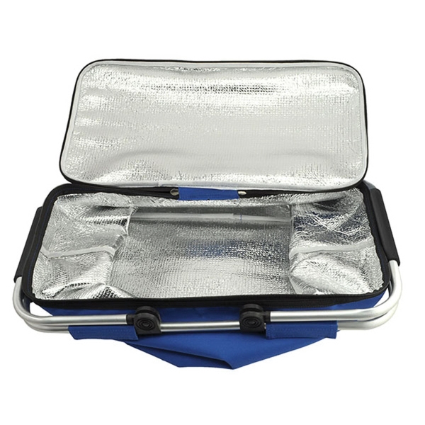 Insulated polyester picnic basket that's fully insulated to keep food and... from ASI 90075 ZZ DROPPED - Sunscope / Sunscope®