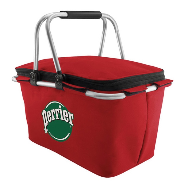 Insulated polyester picnic basket that's fully insulated to keep food and... from ASI 90075 ZZ DROPPED - Sunscope / Sunscope®