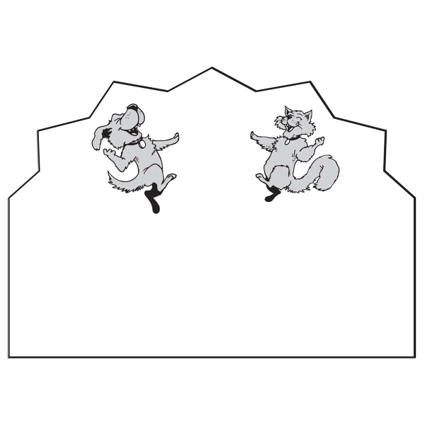 Creative top flexible magnet with jagged top.... from ASI 67620 Lion Circle Corp / Lion/Circle