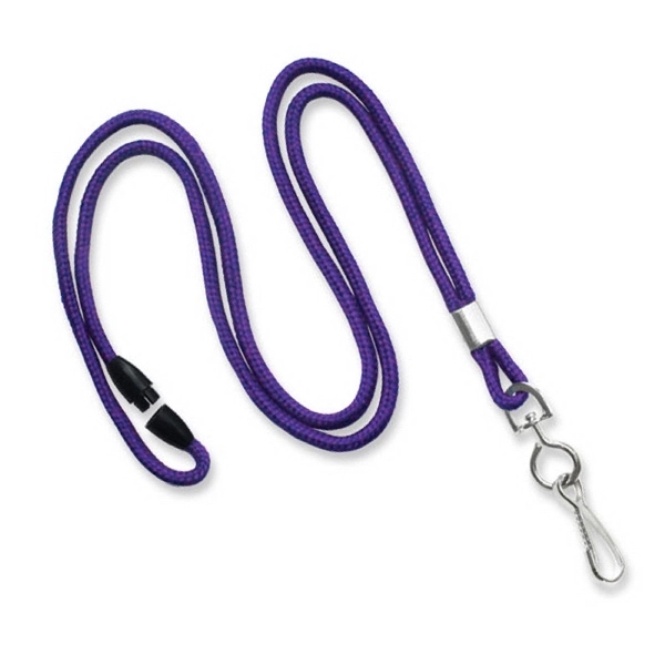 Available Same Day! These blank flat braided polyester lanyards come with... from ASI 79898 Promovision
