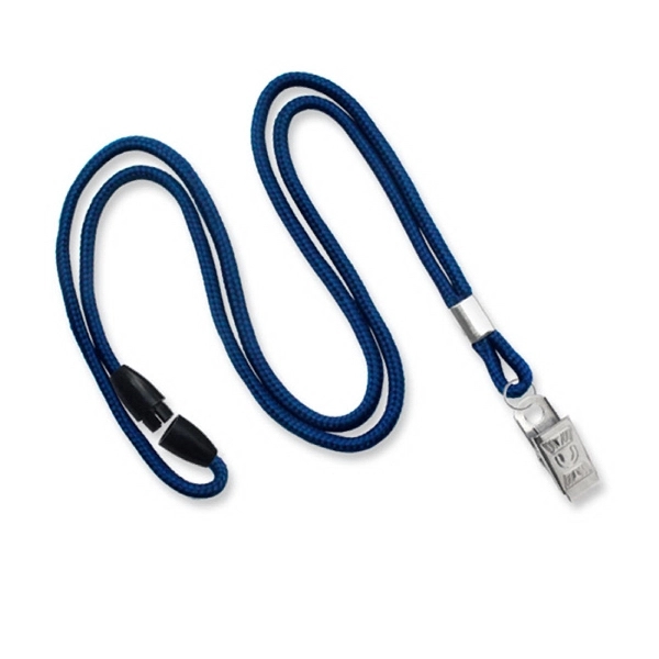 Available Same Day! These blank round braided polyester lanyards come with... from ASI 79898 Promovision