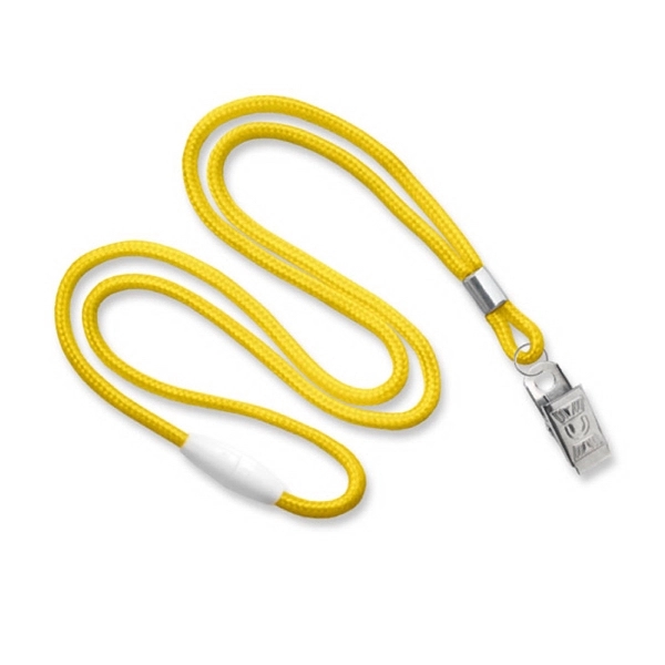 Available Same Day! These blank round braided polyester lanyards come with... from ASI 79898 Promovision