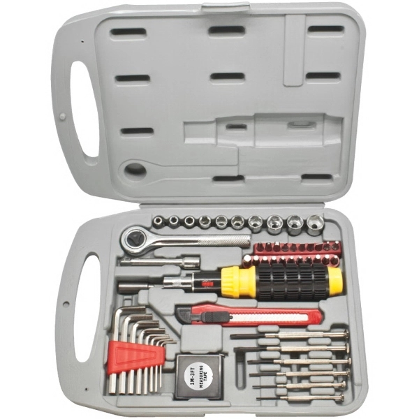 55 pc tool set. Durable with tools, tape measure and utility... from ASI 30112 ACE Products / Ace Line