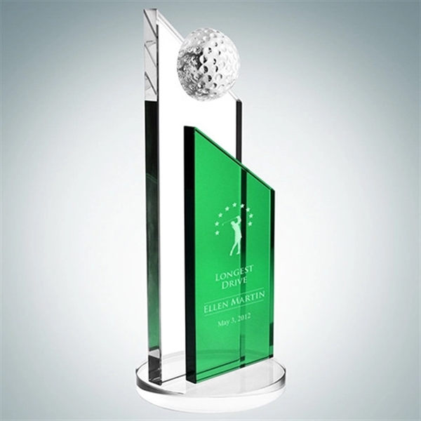 Success golf trophy in green measures 10" x 4" x 4"... from ASI 47791 Best Deal Awards / Best Deal Awards