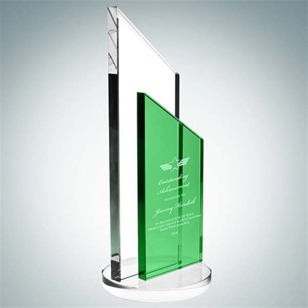 Medium Green Success Award measures 9" x 3 3/8" x 3... from ASI 47791 Best Deal Awards / Best Deal Awards