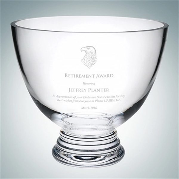 Footed bowl made of molten glass is ideal as a service... from ASI 47791 Best Deal Awards / Best Deal Awards