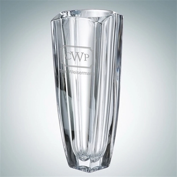 Arezzo award vase made of simple, elegant crystal is often given... from ASI 47791 Best Deal Awards / Best Deal Awards