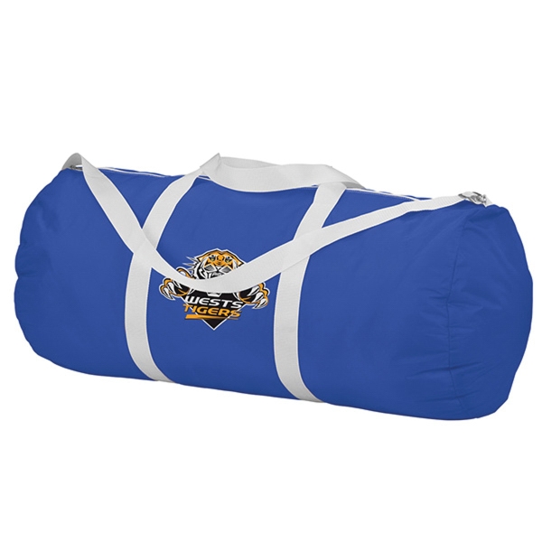 Roll shaped duffel bag with zippered closure and adjustable shoulder strap... from ASI 90075 ZZ DROPPED - Sunscope / Sunscope (R)