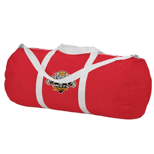 Roll shaped duffel bag with zippered closure and adjustable shoulder strap... from ASI 90075 ZZ DROPPED - Sunscope / Sunscope (R)