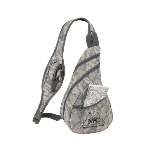 Digital camo crossbody sling backpack.... from ASI 31517 Admart Products / Admart Line