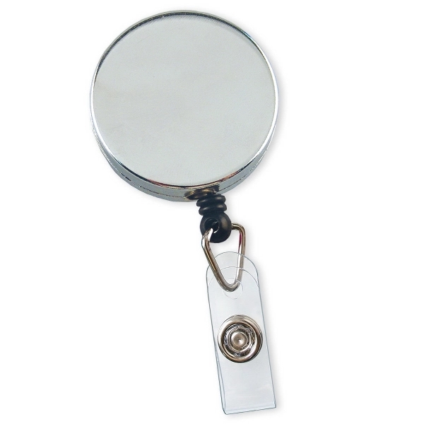 Durable metallic retractable badge reel really holds up to heavy-duty use.... from ASI 79898 Promovision / PROMOVISION