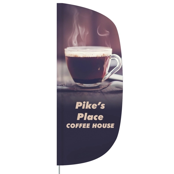 3' x 8' Single Reverse custom flutter flag, made of knitted... from ASI 80228 Quinn