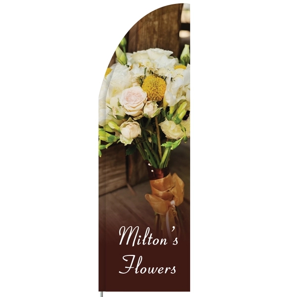 3' x 10' Single Reverse custom half drop flag made of... from ASI 80228 Quinn