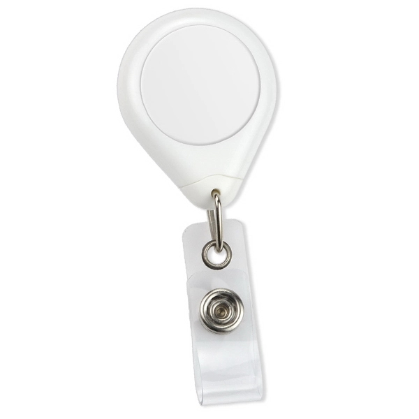 Oversize plastic custom badge reel features an extra large imprint area... from ASI 79898 Promovision / PROMOVISION