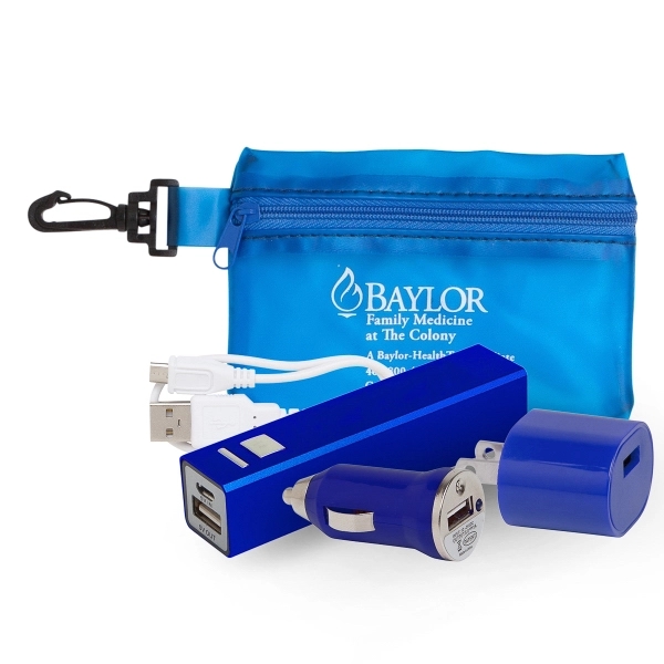 Power tech set with a 220 mAh metal power bank, UL... from ASI 90859 Tempo Industries Inc / Tempo Tempoline