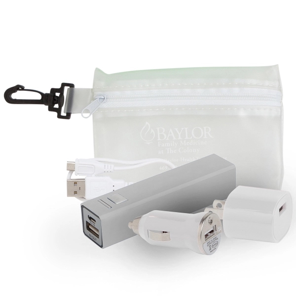 Power tech set with a 220 mAh metal power bank, UL... from ASI 90859 Tempo Industries Inc / Tempo Tempoline