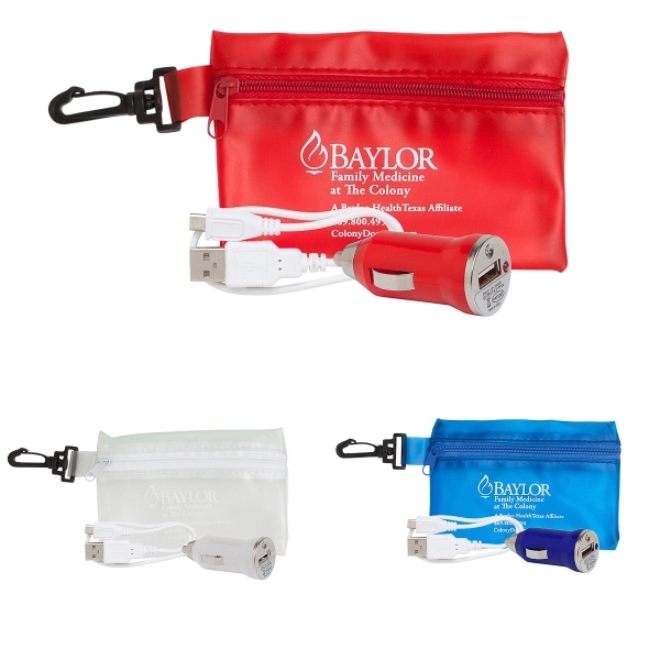 Econo tech set featuring a mini car charger and USB cable... from ASI 90859 Tempo Industries Inc / Tempo Tempoline