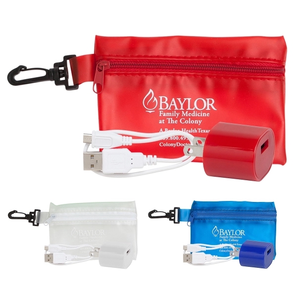 Home tech set featuring a UL listed wall charger and USB... from ASI 90859 Tempo Industries Inc / Tempo Tempoline