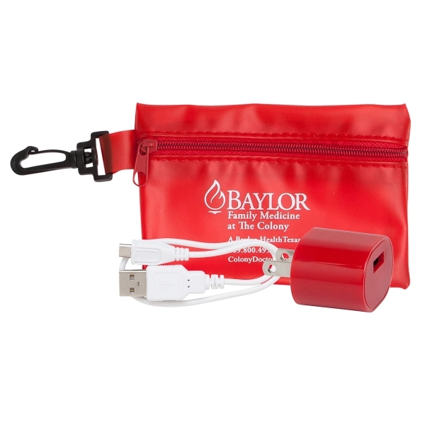 Home tech set featuring a UL listed wall charger and USB... from ASI 90859 Tempo Industries Inc / Tempo Tempoline