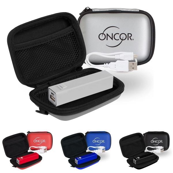 Aluminum 2200 mAh power bank and UB charging cable packed in... from ASI 90859 Tempo Industries Inc / Tempo Tempoline