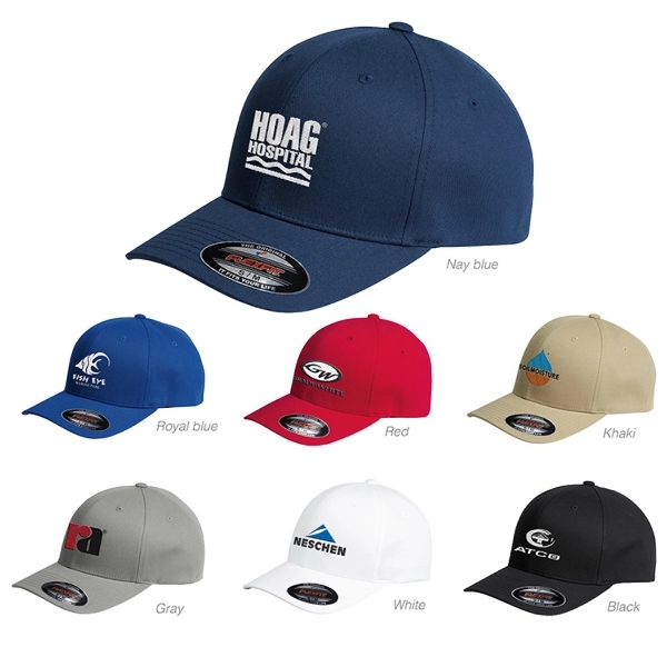 Structured, six-panel, mid-profile cap with 3 1/2" crown, sewn eyelets and... from ASI 88060 Snugz/USA Inc / Sweda®