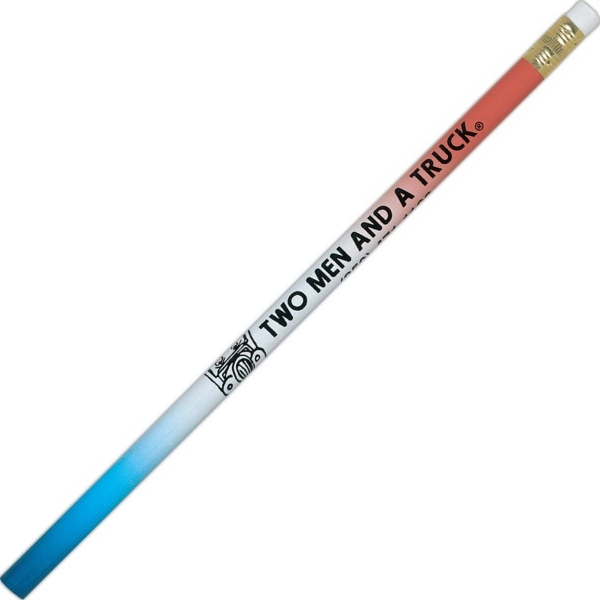 Flag color-burst three color pencil with its patriotic red, white ... from ASI 68850 Markon Pen & Pencil Inc / Tee-Gee