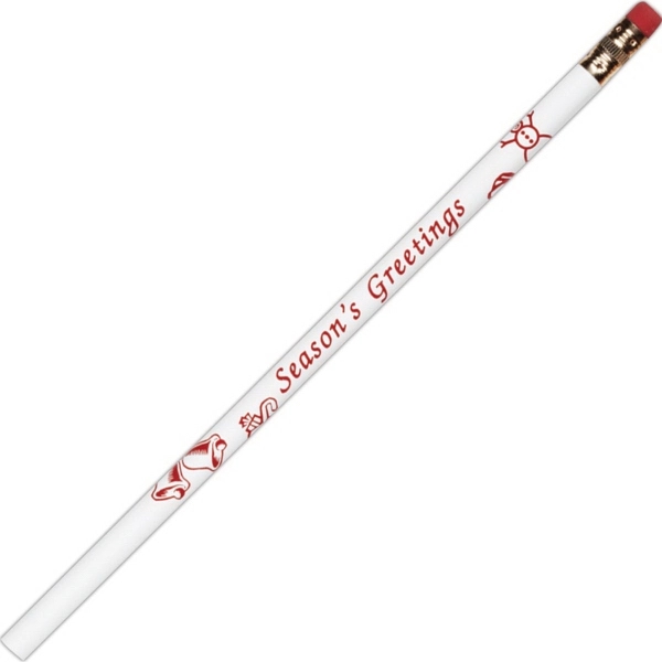 Christmas holiday pencil with a variety of Christmas logos plus your... from ASI 68850 Markon Pen & Pencil Inc / Tee-Gee