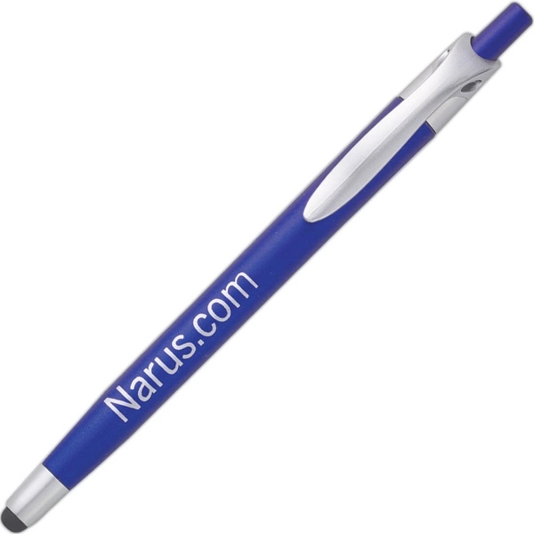 Metallic colored stylus pen with silver clip and trim.... from ASI 68850 Markon Pen & Pencil Inc / Tee-Gee