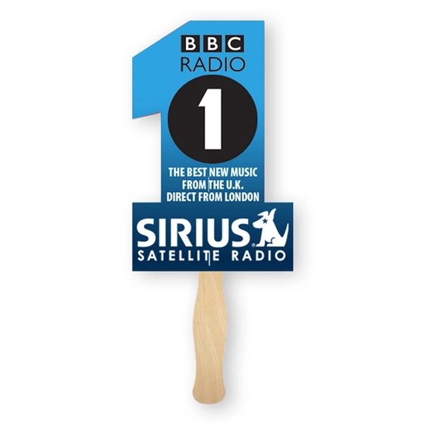 Full color digital Number One hand fan 2 Sided Imprint.... from ASI 93520 Ventura Inc