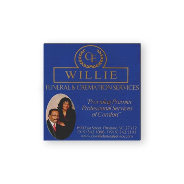 Stock square flexible vinyl magnet with plastic coating.... from ASI 93520 Ventura Inc