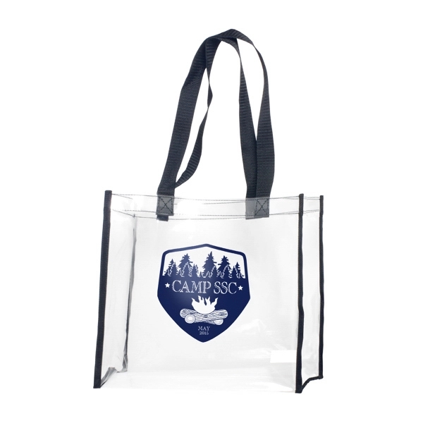 Clear stadium tote bag of heavy PVC.... from ASI 93520 Ventura Inc