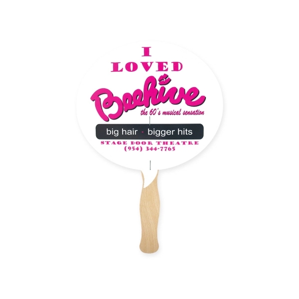 Full Color Bubble shape hand fan.... from ASI 93520 Ventura Inc