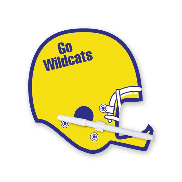 Helmet shape memo board with dry eraser marker with C-clip.... from ASI 93520 Ventura Inc