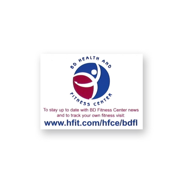 Stock rectangle flexible vinyl magnet with plastic coating.... from ASI 93520 Ventura Inc