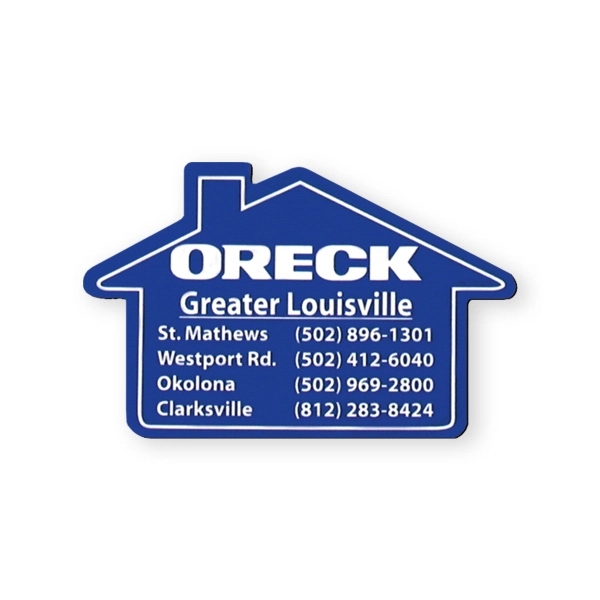 Flexible stock house shape magnet protected with plastic coating.... from ASI 93520 Ventura Inc