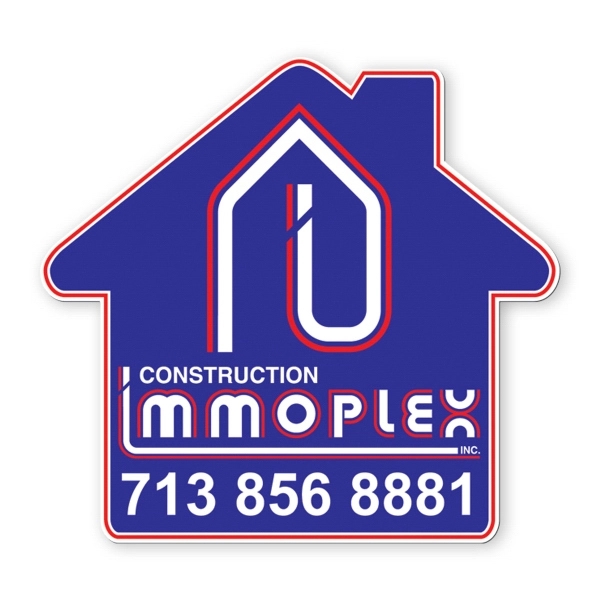 House shape car magnet constructed of 30 mil flexible vinyl material.... from ASI 93520 Ventura Inc