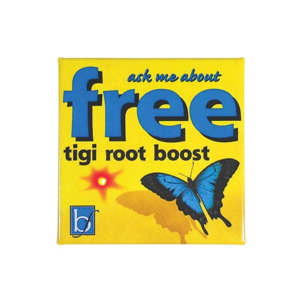 Square LED blinking button laminated with clear mylar film and on/off... from ASI 93520 Ventura Inc