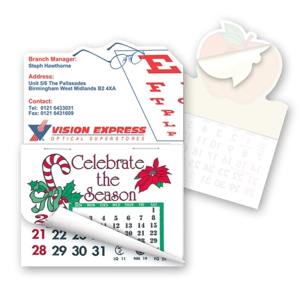Stick'em Calendar Pad with eye glasses and an eye chart on... from ASI 93520 Ventura Inc