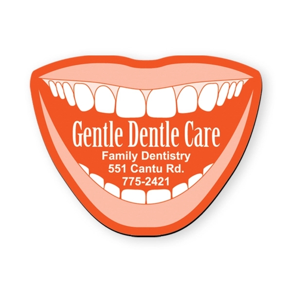 Mouth shape vinyl magnet with plastic coating.... from ASI 93520 Ventura Inc