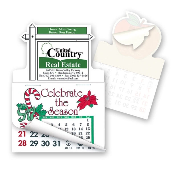 Realty Sign Shape Stick'em Calendar Pads.... from ASI 93520 Ventura Inc