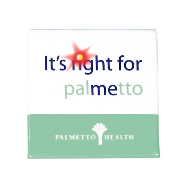 Square LED blinking button laminated with clear mylar film and on/off... from ASI 93520 Ventura Inc