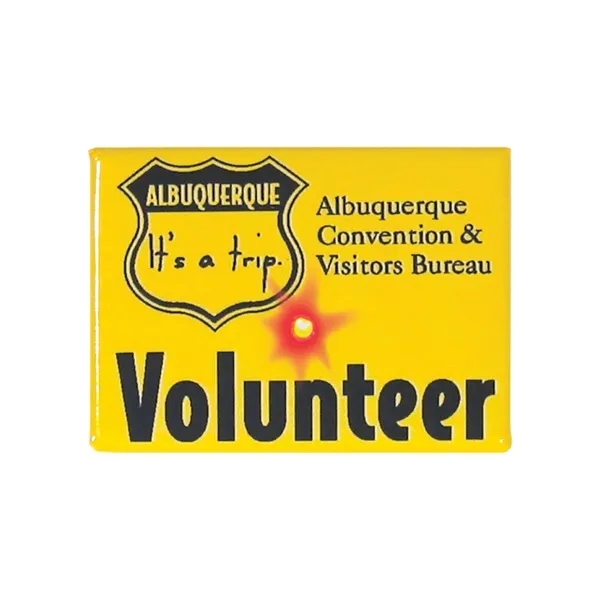 Rectangular blinking LED button laminated with clear mylar film.... from ASI 93520 Ventura Inc