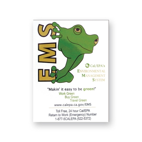 Stock rectangle flexible vinyl magnet with plastic coating.... from ASI 93520 Ventura Inc