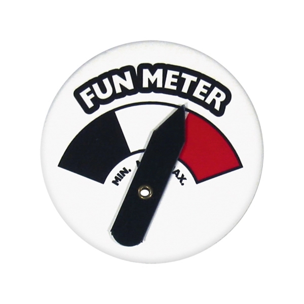 Spinner button, metal shell and metal backing with full safety pin... from ASI 93520 Ventura Inc