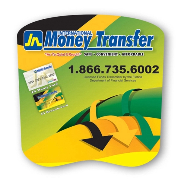 Bread shape stickless hand fan printed on 16 point coated board... from ASI 93520 Ventura Inc