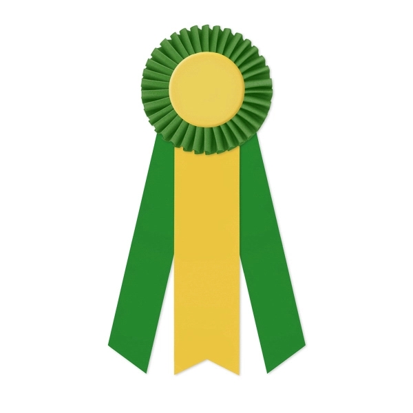 Rosette with 3" rosette, 3 streamers 1 5/8" middle dovetail and... from ASI 93520 Ventura Inc