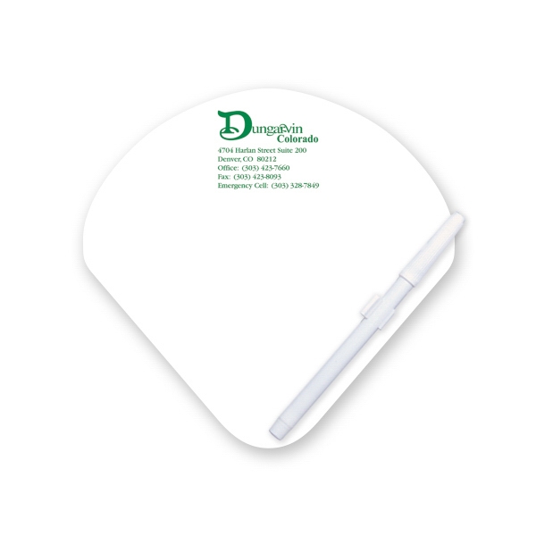 Seashell shape memo board with dry eraser marker with C-clip.... from ASI 93520 Ventura Inc