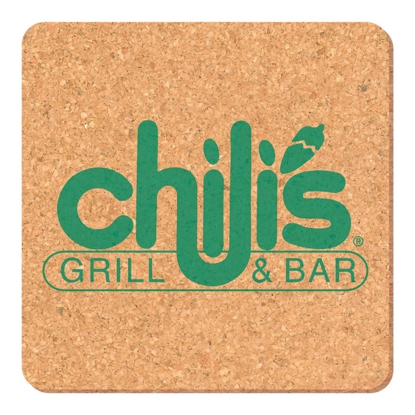 4" Square shape cork coaster.... from ASI 93520 Ventura Inc