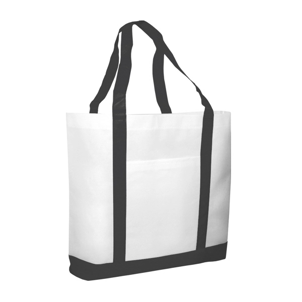 Two tone non-woven tote bag 17 1/2" W x 14" H... from ASI 93520 Ventura Inc